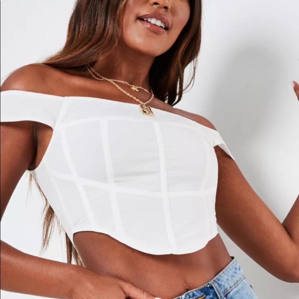 Missguided White Corset
